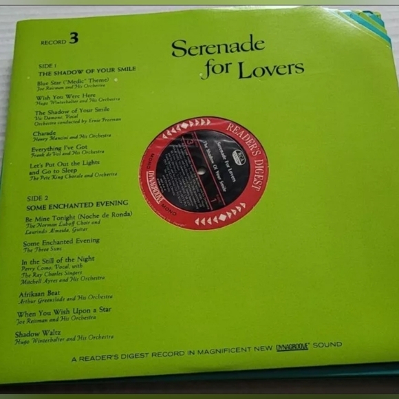 Reader's Digest SERENADE FOR LOVERS 9-Record LP Box Set (1969, Vinyl) - Picture 8 of 15